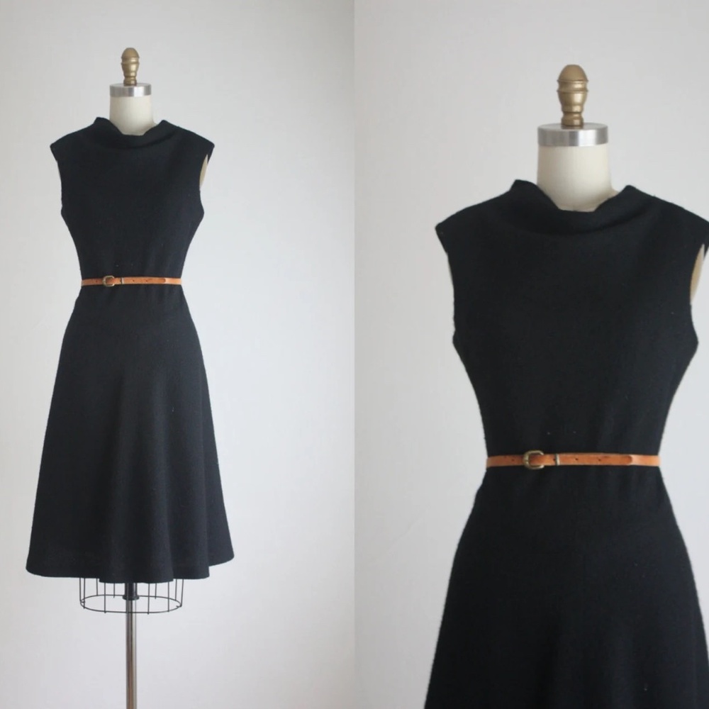 Vintage 1960s Boucle Fall Dress